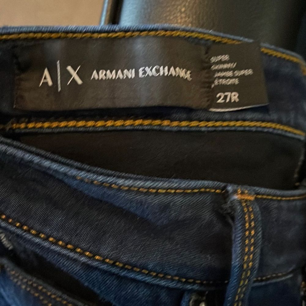 Armani Exchange Women’s Dark Rinse Super Skinny Jeans size 27R - Picture 6 of 7